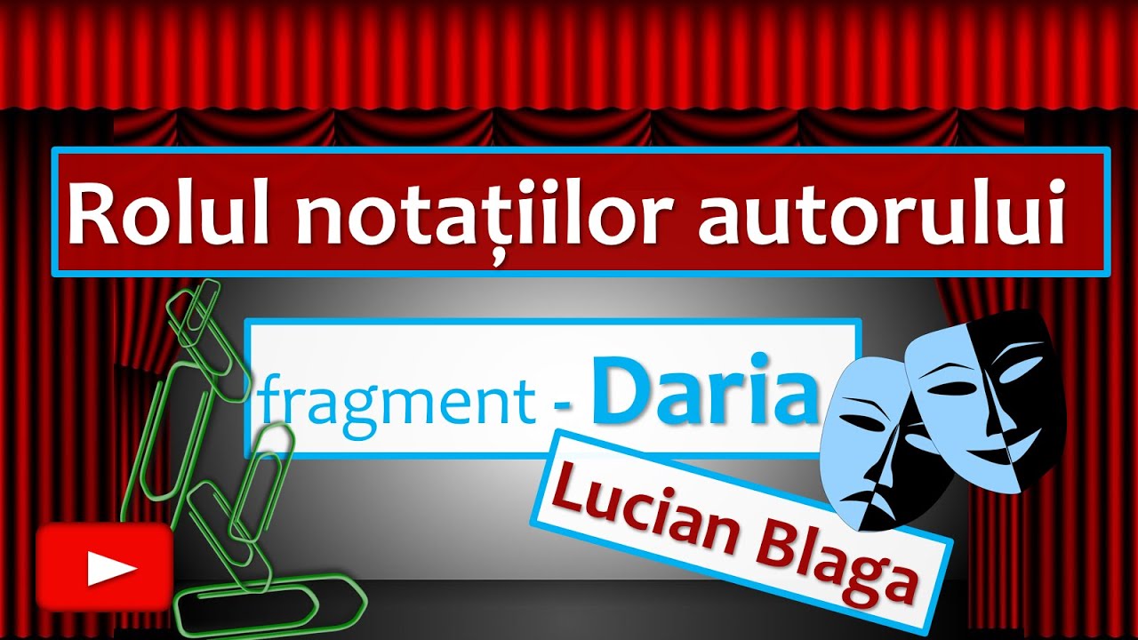 Watch Prezinta In Minimum 50 De Cuvinte Rolul Notatiilor Autorului Now Didascaliile / indica?iile scenice / rolul nota?iilor autorului, subiect 2 BACALAUREAT
