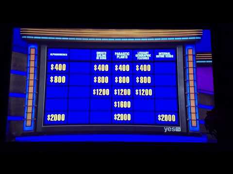 Double Jeopardy, James Holzhauer’s ‘giant killer’ - contestant bets $6,000 on Daily Double (6/4/19)