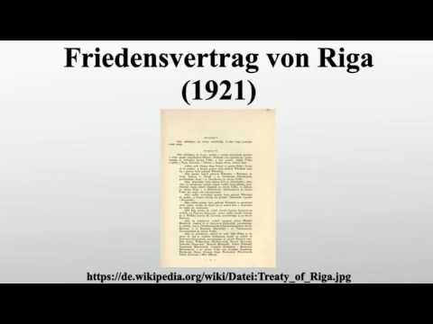 Friedensvertrag von Riga (1921)