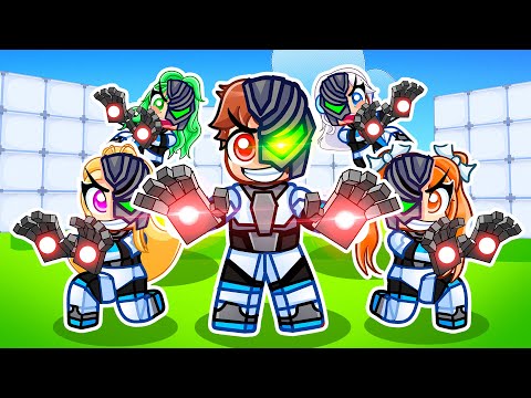 Becoming CYBORG TECHY In Roblox Rivals With MY CRAZY FAN GIRLS...