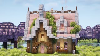 【マインクラフト】小さな桜の家の作り方【マイクラ建築】