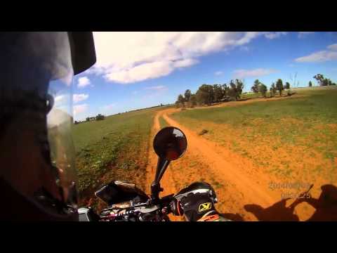 Adventure motorbike riding in the aussie outback