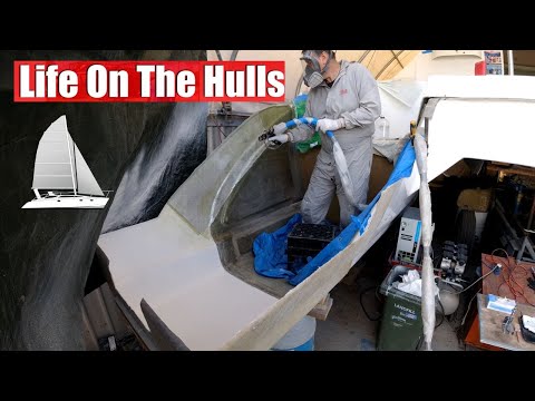 Extending the Port Side Hull - Our Complete Catamaran Build Ep229