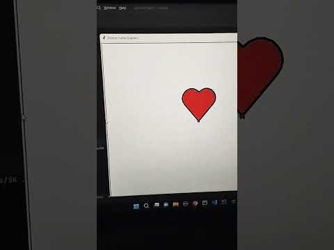 Draw A Heart With Python Python Graphics Tutorial Python Love Programming Shorts Project