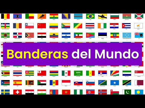 Las Banderas de TODOS los Países del Mundo - De la A a la Z 🗺️ | Aprende las Banderas 😌📚