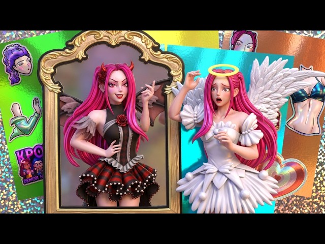 Vídeo relacionado con KPOP DE-MON HUNTERS Rollo de Pegatina, Pegatinas de colores vivos, Rollo de Pegatinas, HUNTRI/X Rumi/Mira/Zoey Sticker Merch, Pegatina Anime, para Snowboard, Guitarra Botella de Agua, Cuaderno (A)