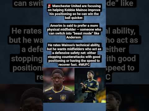 Amorim Wants a More Physical “Safety Net” Midfielder at Man United#shorts