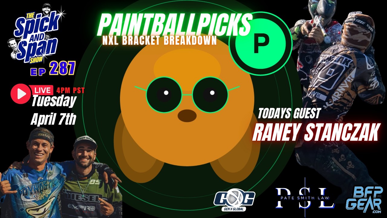Brackets with Paintballpicks.com - episode 287 - The Spicka & Span Show - 🔴 LIVE