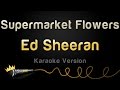 Ed Sheeran Supermarket Flowers Karaoke Version