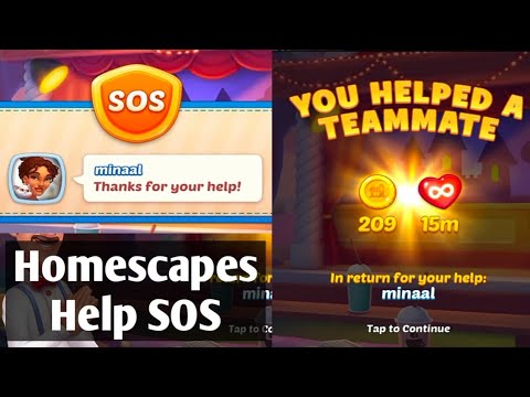 Homescapes Help Minaal to Beat the Level 154 | help teammates | SOS | 3 days event