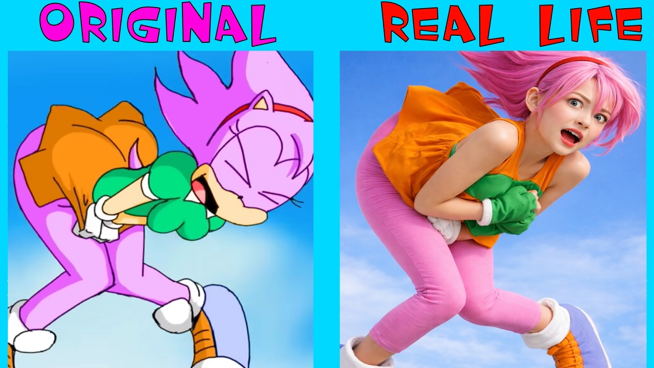 Don't wear a SKIRT to Sky Temple! | Sonic The Hedgehog 3 Animation | REAL LIFE vs ORIGINAL