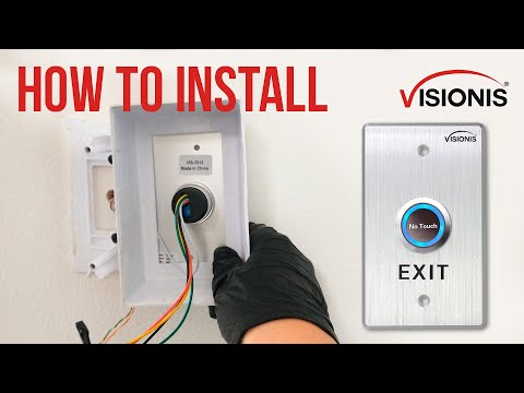🛠 How to install the VIS-7013 Indoor No Touch Request to Exit Button with Time Delay and LED Light