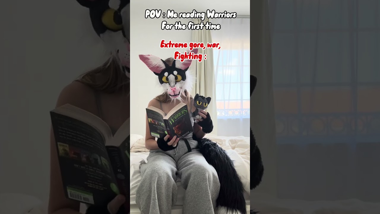 POV : Me reading warrior cats for the first time #cosplay #warriorcats #warriors #therian #furry