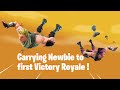 Carrying Newbie to First Victory Royale! - Fortnite Battle Royale Gameplay Carrying Newbie to First Victory Royale! - Fortnite Battle Royale Gameplay