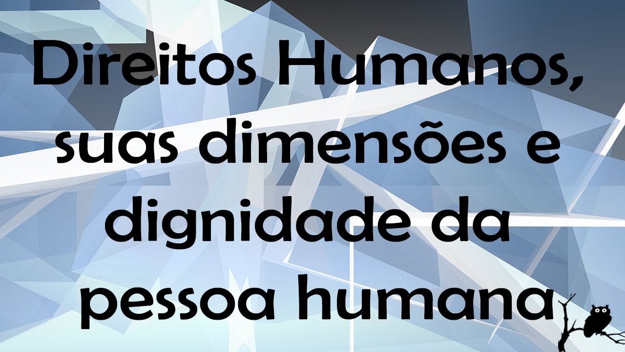 Direitos Humanos, suas dimensões e dignidade da pessoa humana