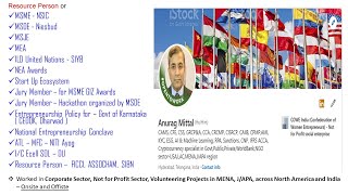 Introduction and Overview of National and International Entrepreneurship Ecosystem by Anurag Mittal