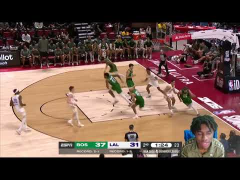 Reacting To Lakers vs Celtics Summer League Game Highlights!