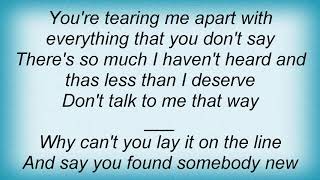 Tracy Lawrence - Don&#39;t Talk To Me That Way Lyrics