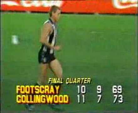 VFL football R 10 1985 Footscray v Collingwood