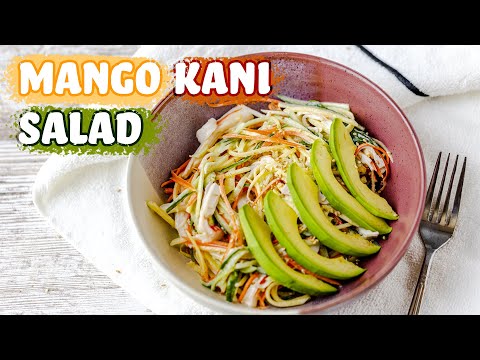 Mango Kani Salad with Avocado & Cucumber (Easy Side Dish Recipe)