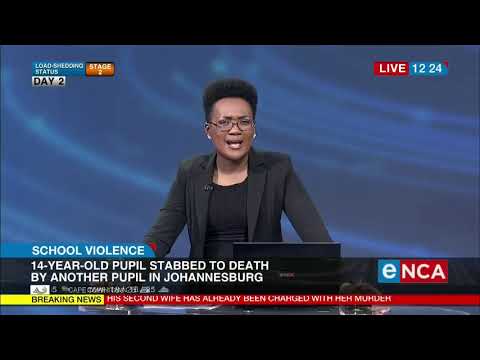 Gauteng Education talk on school stabbing