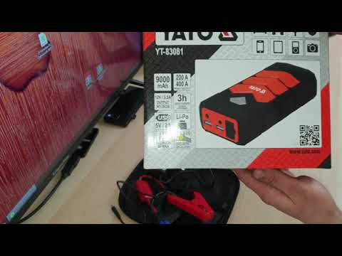 Pakrovėjas Yato Power bank; 9000 mAh video