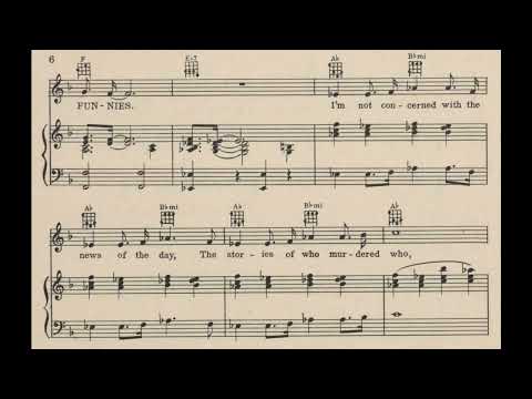 Scene from The Funnies by Irving Berlin