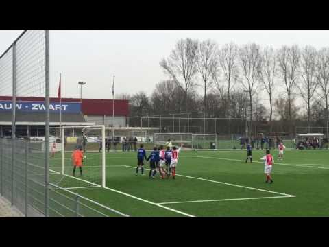 Blauw-Zwart JO13-1 - RCL JO13-1 (11-03-2017)