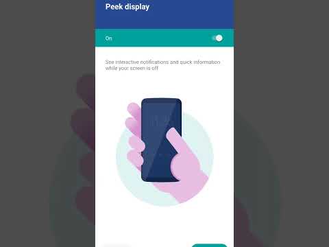 MOTO DOUBLE TAP TO WAKE UP SCREEN SETTINGS