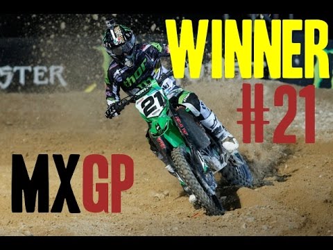 Great victory of Gautier Paulin at Kegums GP (MXGP Gameplay PC)