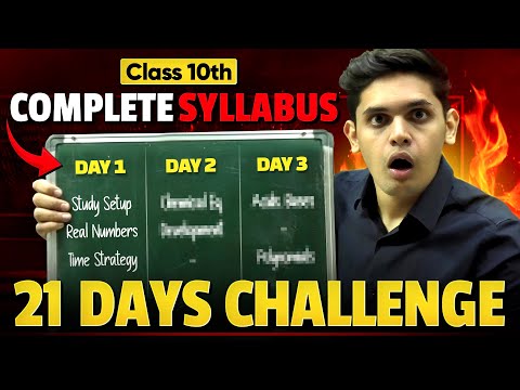 CLASS 10th - Complete Syllabus in 21 Days🔥| Board Exam Strategy | Prashant Kirad