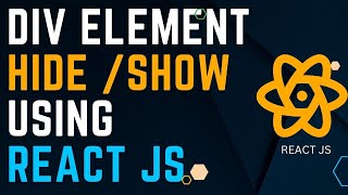 ReactJS Hide Show Div Element With button  .jsx Component