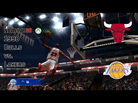 Highlights of 1998 Bulls vs. Lakers in NBA Live 06 Xbox 360 | NLSC Wayback Wednesday