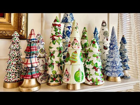 Decoupage Christmas Tree Tutorial