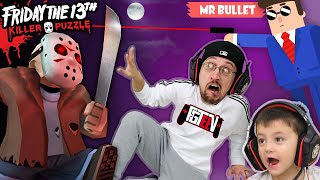 FRIDAY the 13th Traps FGTEEV! (Mr Bullet &amp; Silly Walks 3 Games Mash Up + Skit)