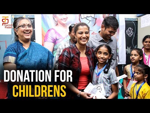 Varalaxmi Sarathkumar Takes Care Of 10 Children's Education | Save Sakthi | Organ Donation Video