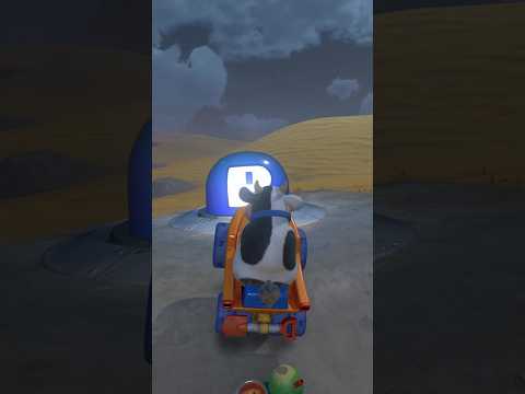 P-SWITCH Mission in Mario Kart World with Cow & Plenty of Pokeys #shorts