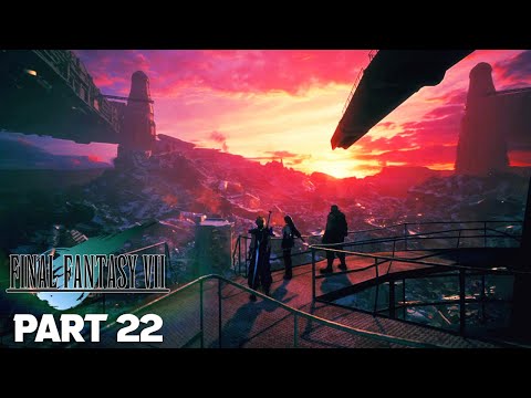 FINAL FANTASY 7 REMAKE Walkthrough Part 22 - THE DAY MIDGAR STOOD STILL (PS4)