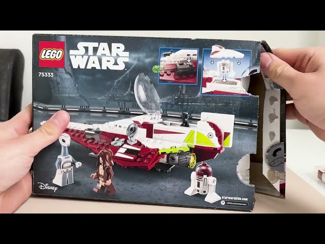 Vídeo relacionado con LEGO Star Wars Caza Estelar Jedi de OBI-WAN Kenobi, Nave de Juguete de Construcción, Regalo para Niños y Niñas de 7 Años o Más, Droide R4-P17, Taun We y Espadas Láser 75333