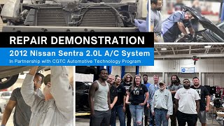 2012 Nissan Sentra 2.0 A/C Repair Demonstration with gpd and CGTC