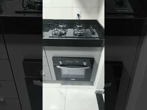 OLHA ESSE ANTES E DEPOIS #apartamentomrv #cooktop #forno #cozinha #antesedepois #mudança #kitchen
