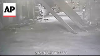 CCTV captures buildings collapsing in Taiwan earthquakes