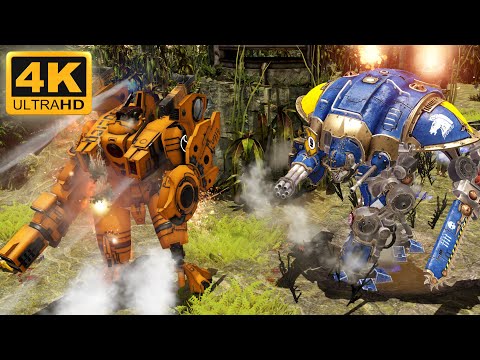 DAWN OF WAR 2: CODEX EDITION MOD - Space Marines & Mechanicus vs Tau (Cinematic, 4K)