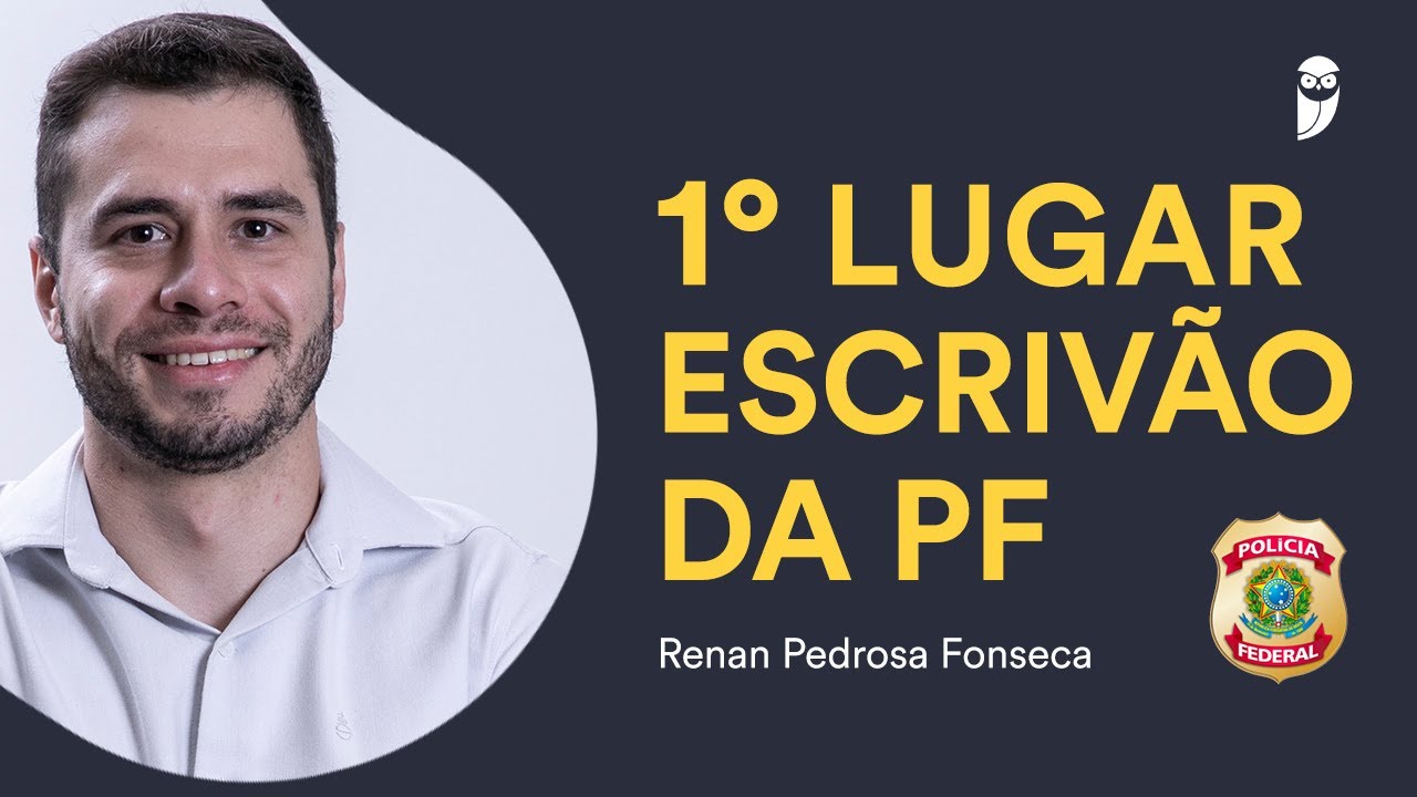 Polícia Federal : Conheça Renan Pedrosa, aprovado em 1° lugar para Escrivão.