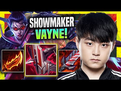 SHOWMAKER PERFECT GAME WITH VAYNE! - DK ShowMaker Plays Vayne Mid vs Galio! | Season 11