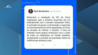 Presidente do Congresso anuncia instalação da CPI do Crime Organizado