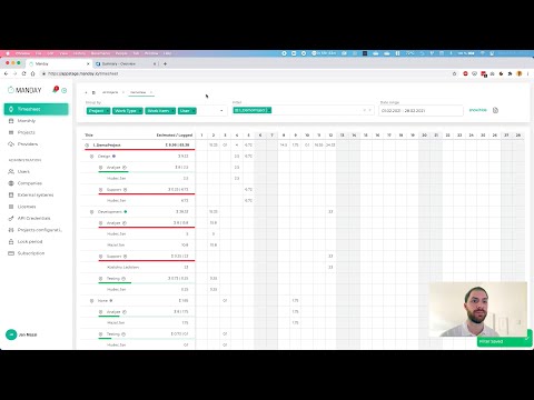 Manday.io | How to add work logs (track time) & create reports in web app or Azure DevOps
