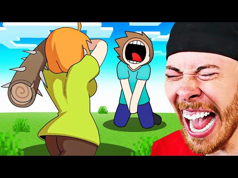 ReactingToGaming - The BEST MINECRAFT ANIMATIONS! *FUNNY*