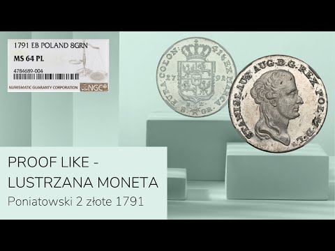 LUSTRZANA moneta Stanisława Augusta Poniatowskiego. Unikalny stan zachowania w gradingu NGC