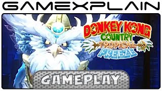 Donkey Kong Country: Tropical Freeze - World 2 Boss Fight Skowl (Wii U Gameplay)
